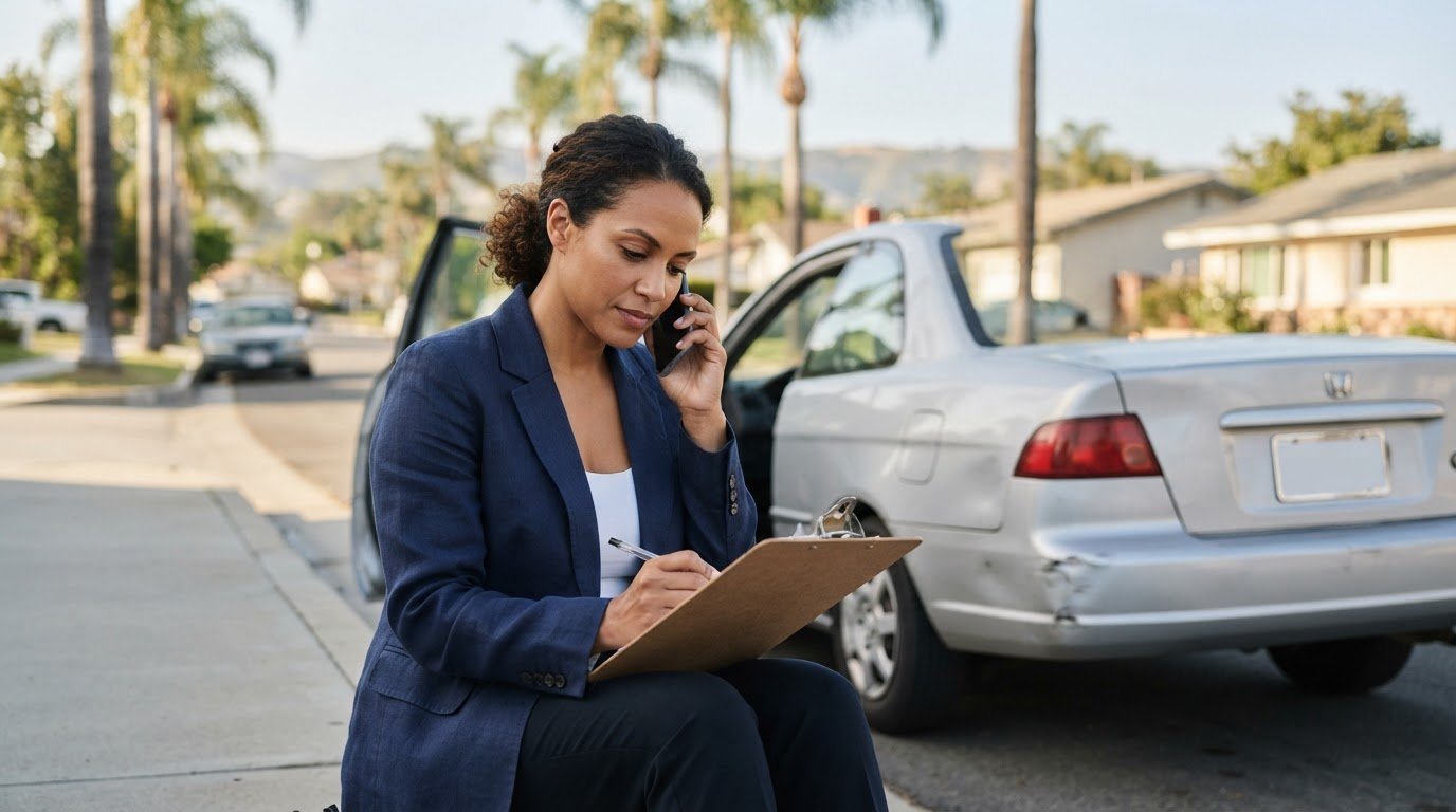 What Not to Say to an Insurance Adjuster After a Car Accident – Hero Image What Not to Say to an Insurance Adjuster After a Car Accident